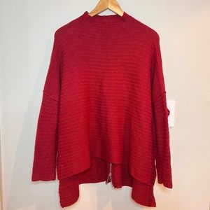 ALTAR’D STATE | red oversize flowy knit sweater